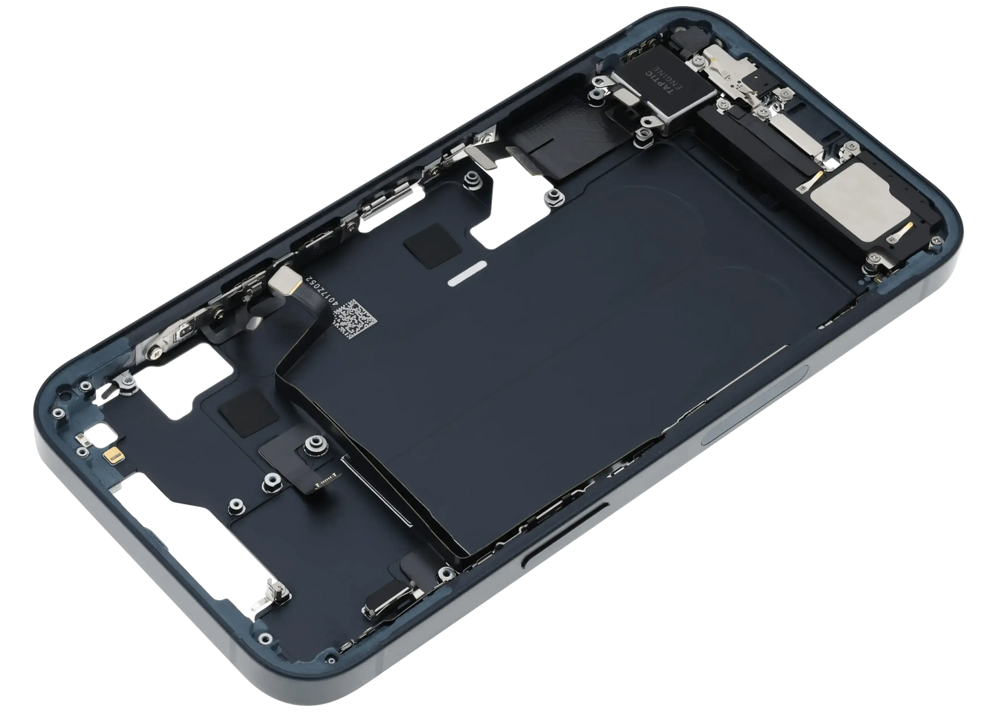 Mid-Frame Housing W/ Charging Port Flex & Small Parts For iPhone 14 (US Version) (Pull) (Midnight)