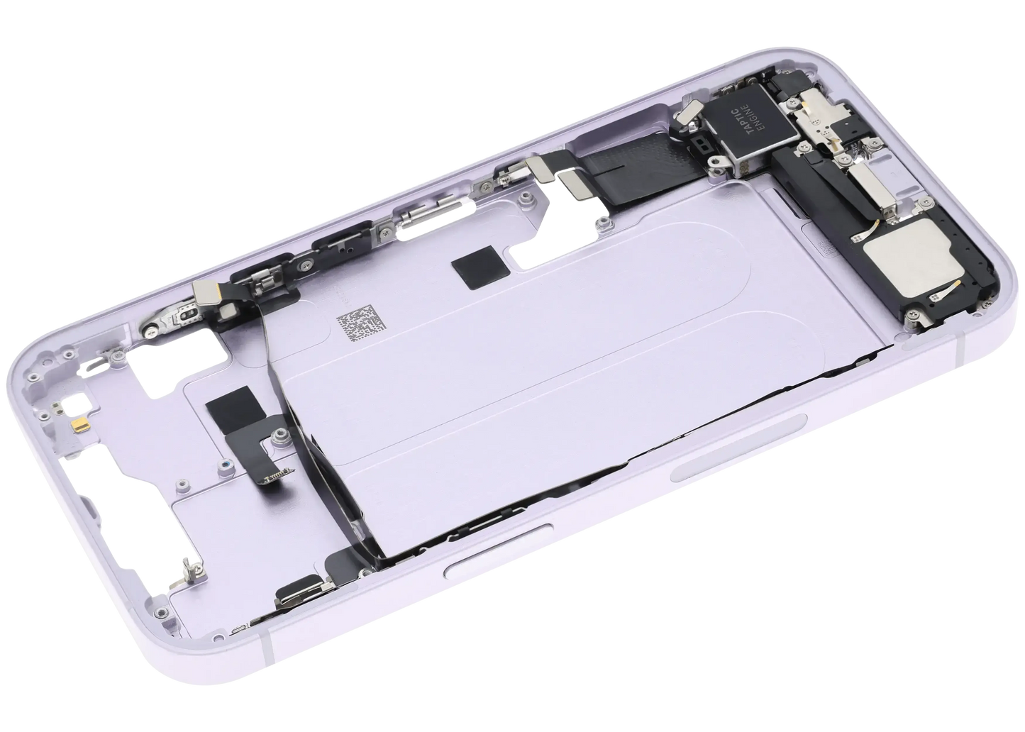 Mid-Frame Housing W/ Charging Port Flex & Small Parts For iPhone 14 (US Version) (Pull) (Purple)