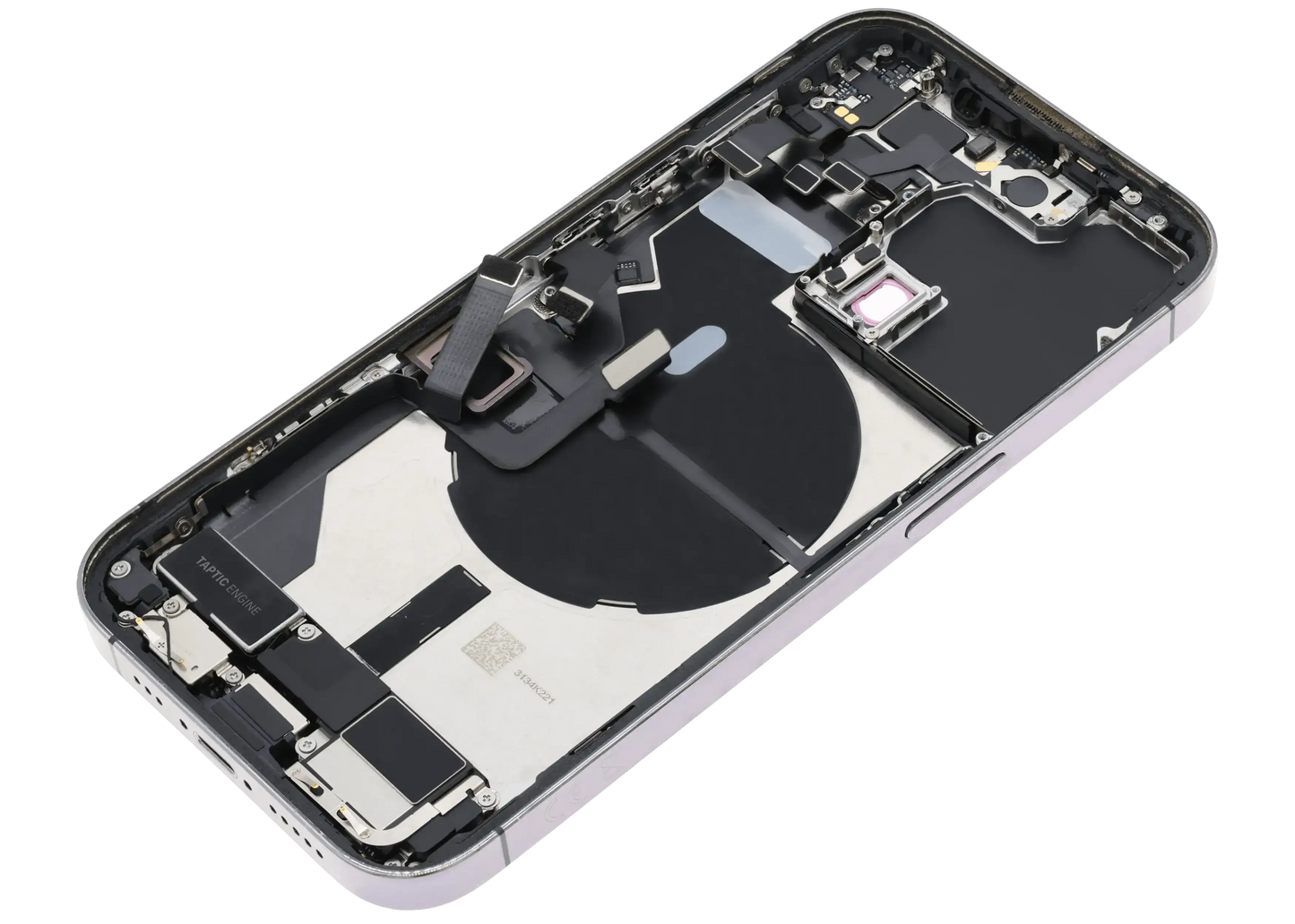 Back Housing W/ Charging Port Flex & Small Parts For iPhone 14 Pro (EU / Global Version) (Pull) (Deep Purple)