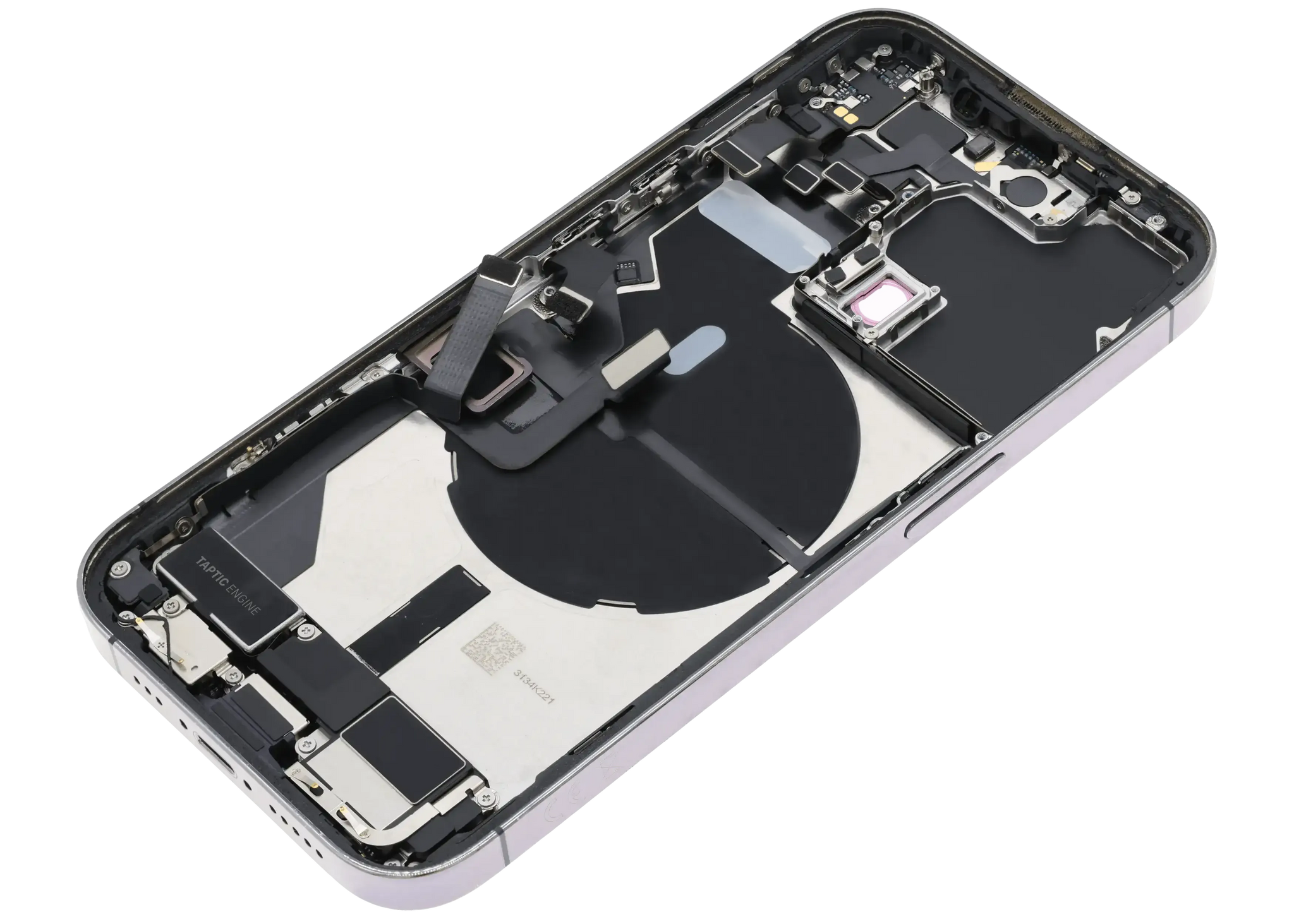 Back Housing W/ Charging Port Flex & Small Parts For iPhone 14 Pro (EU / Global Version) (Pull) (Deep Purple)