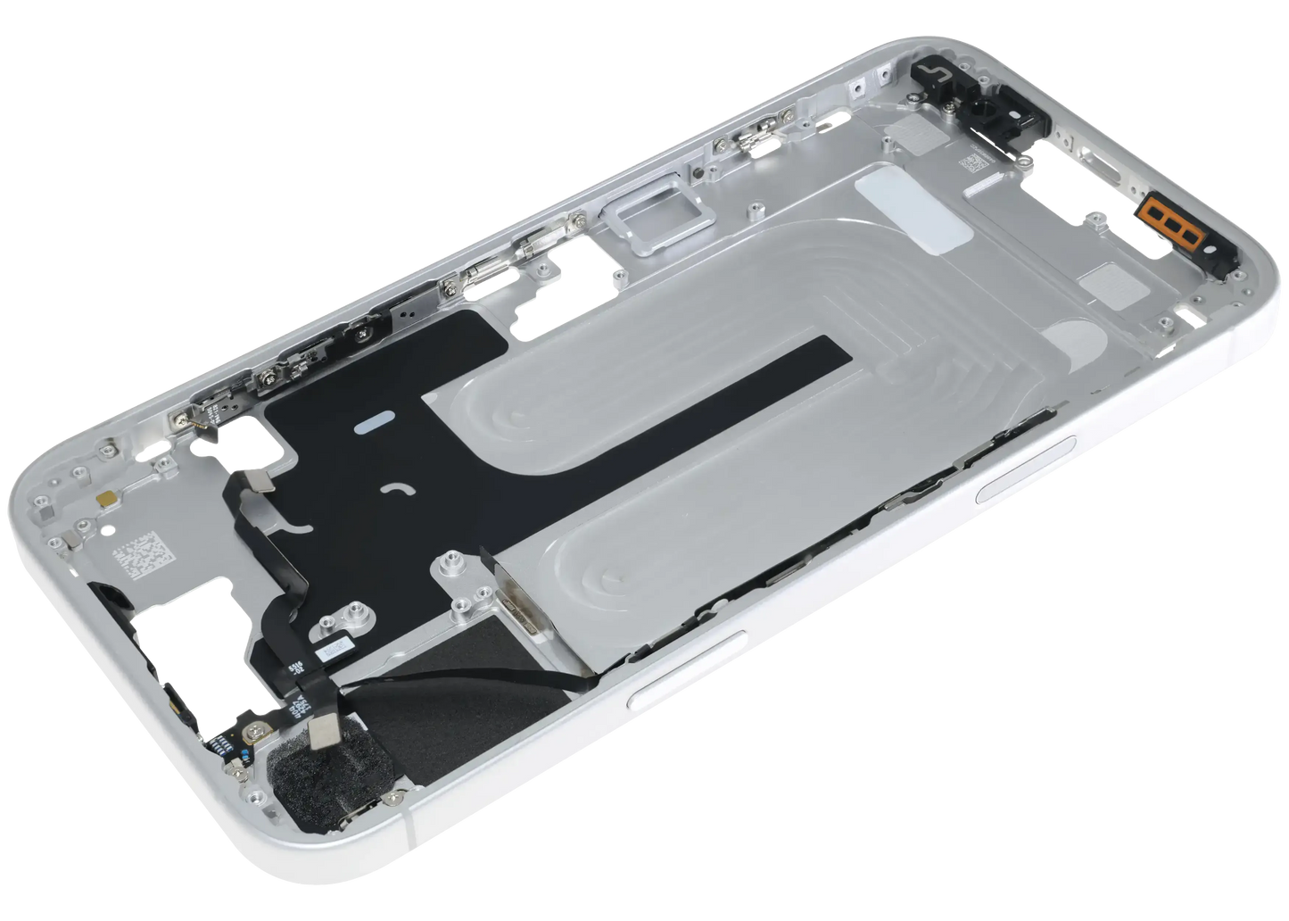 Mid-Frame Housing W/ Small Parts For iPhone 16 Plus (EU / Global Version) (Pull) (White)