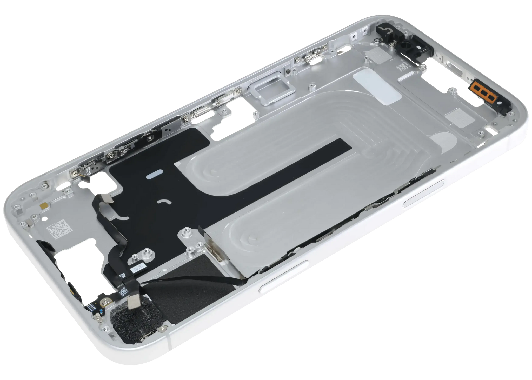 Mid-Frame Housing W/ Small Parts For iPhone 16 Plus (EU / Global Version) (Pull) (White)