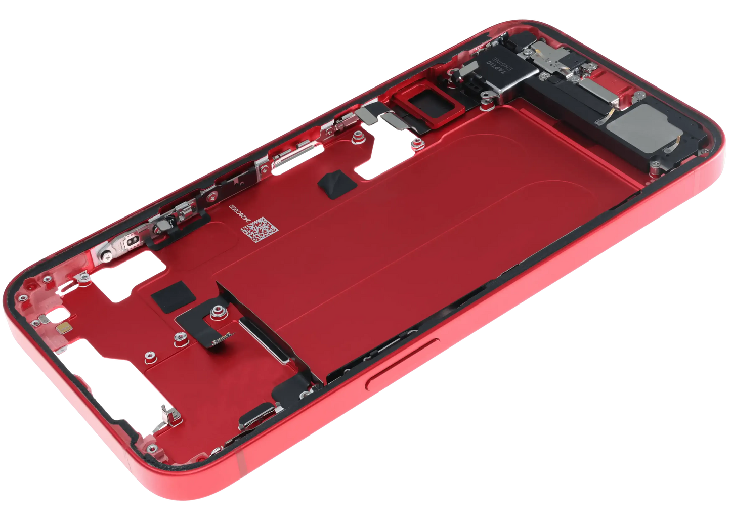 Mid-Frame Housing W/ Charging Port Flex & Small Parts For iPhone 14 (EU / Global Version) (Pull) (Red)