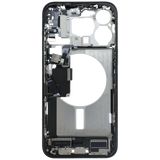 Mid-Frame Housing W/ Charging Port Flex & Small Parts For iPhone 15 Pro Max (EU / Global Version) (Pull) (Blue Titanium)