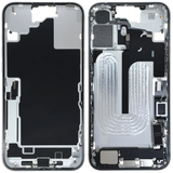 Mid-Frame Housing W/ Charging Port Flex & Small Parts For iPhone 16 Plus (EU / Global Version) (Pull) (White)