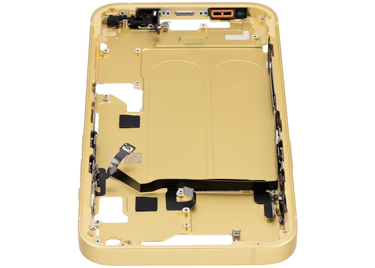 Mid-Frame Housing W/ Small Parts For iPhone 14 (US Version) (Pull) (Yellow)