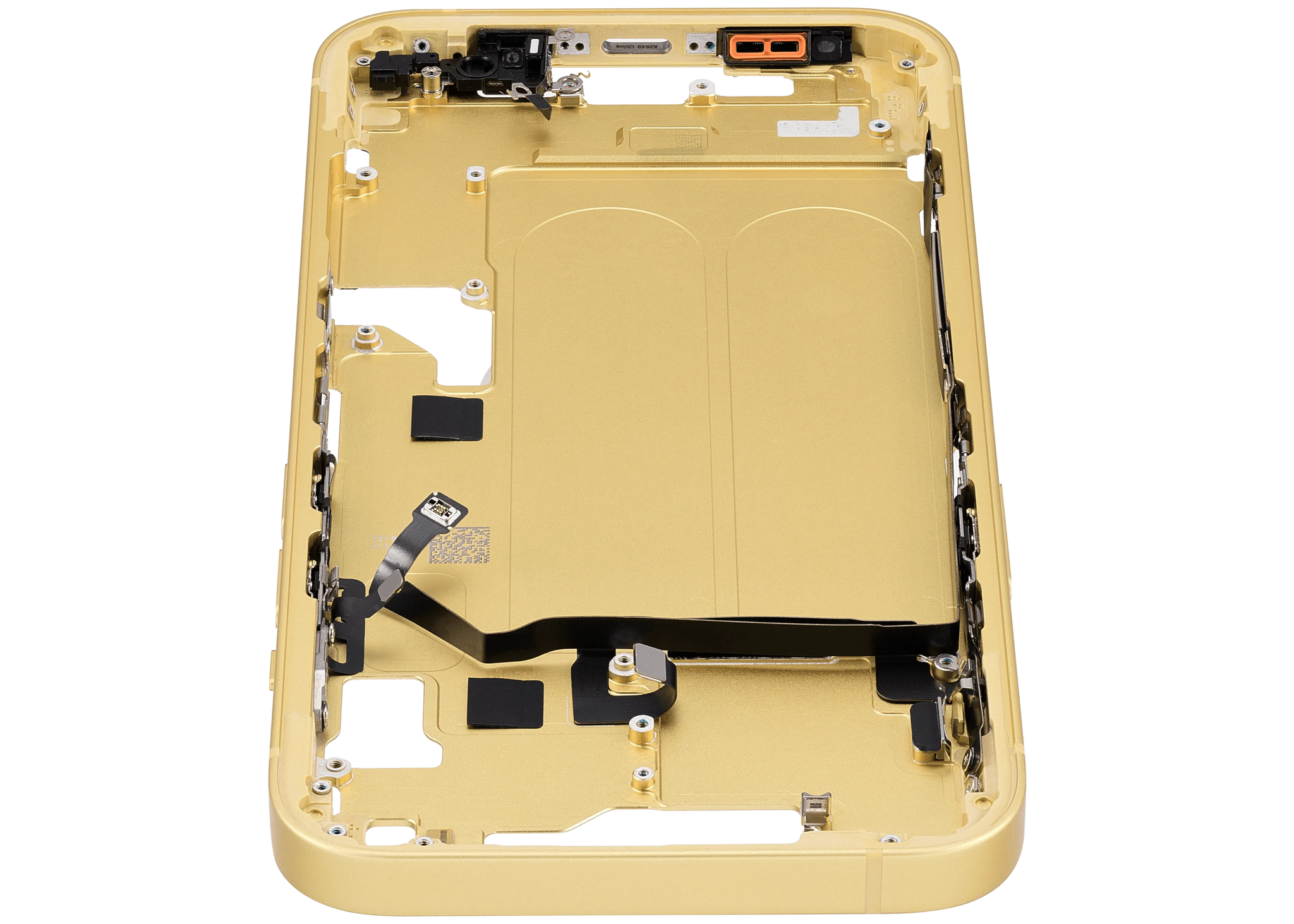 Mid-Frame Housing W/ Small Parts For iPhone 14 (US Version) (Pull) (Yellow)