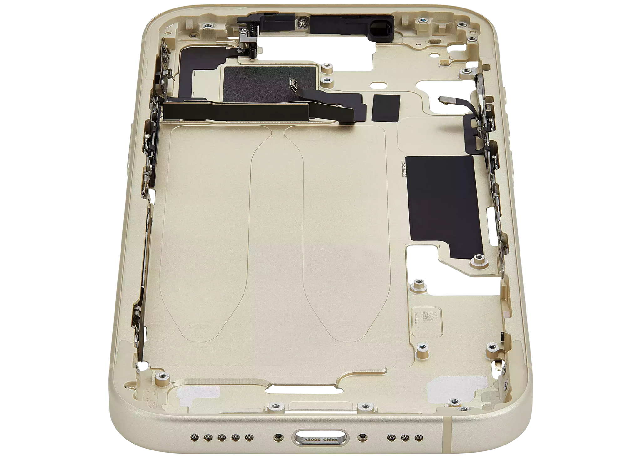 Mid-Frame Housing W/ Small Parts For iPhone 15 (EU / Global Version) (Pull) (Yellow)