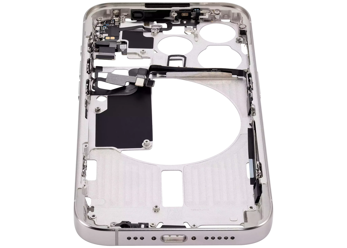 Mid-Frame Housing W/ Small Parts For iPhone 15 Pro (US Version) (Pull) (White Titanium)