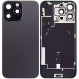 Back Glass w/ MagSafe Magnet & NFC & Flashlight Flex For iPhone 16 Pro Max (Used OEM Pull: Grade A) (Black Titanium)