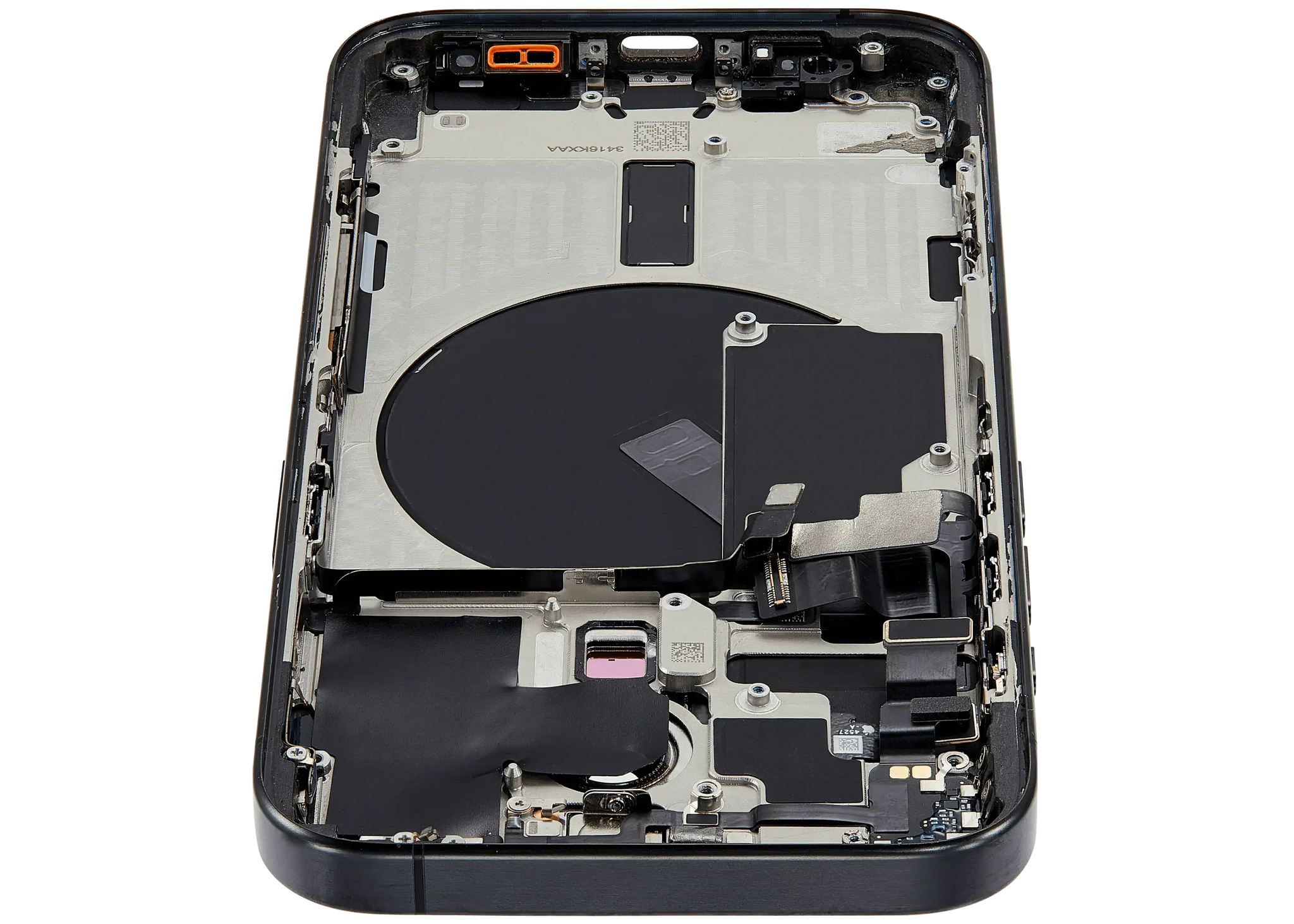 Back Housing W/ Small Parts Compatible For iPhone 15 Pro (US Version) (Pull) (Black Titanium)