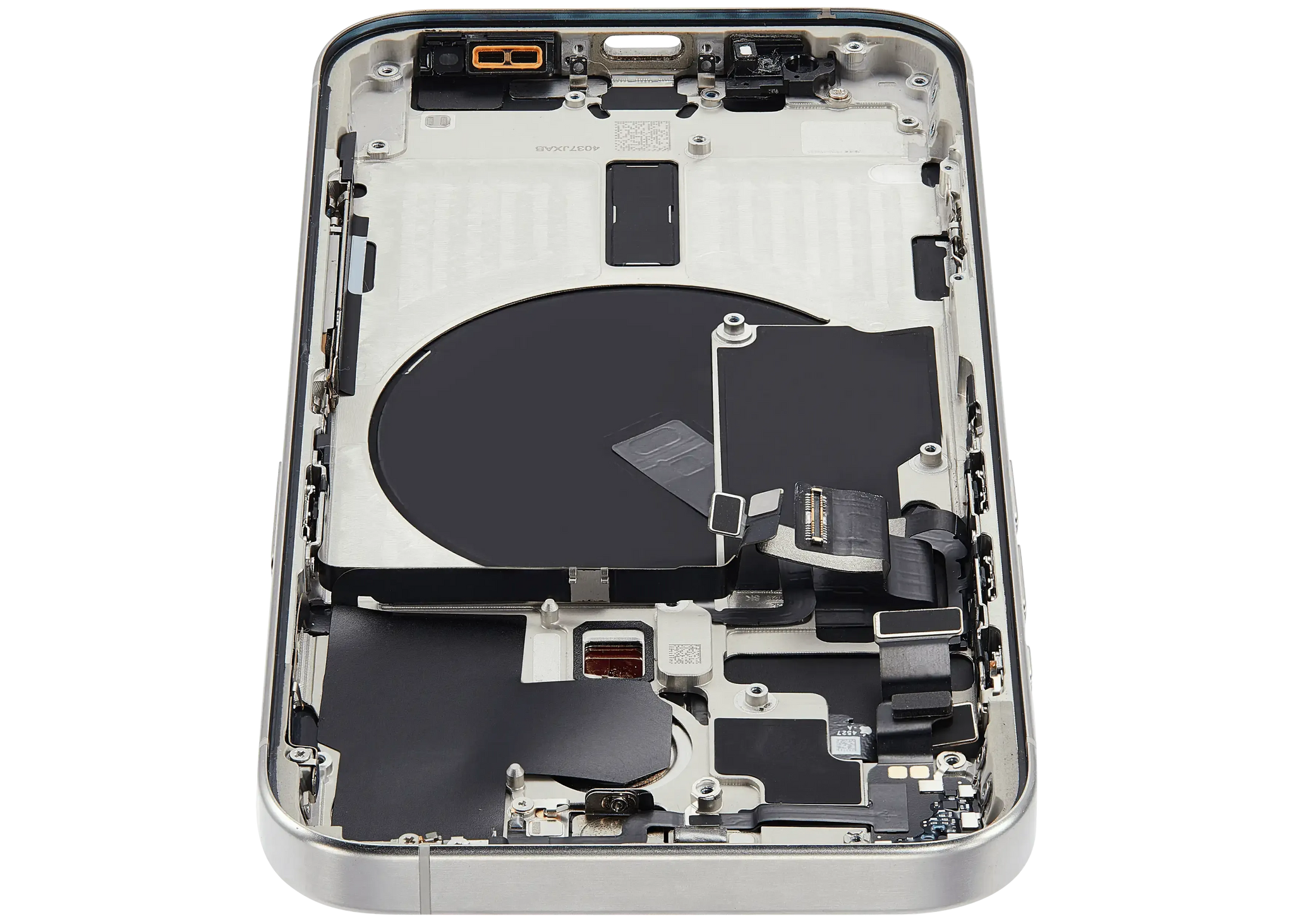 Back Housing W/ Small Parts For iPhone 15 Pro (US Version) (Pull) (White Titanium)