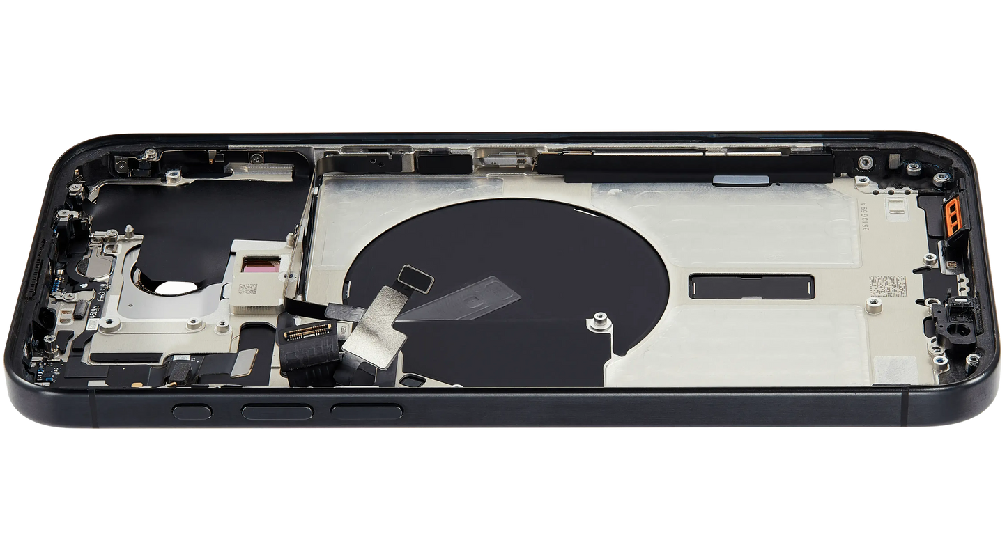 Back Housing W/ Small Parts For iPhone 15 Pro Max (US Version) (Pull) (Black Titanium)