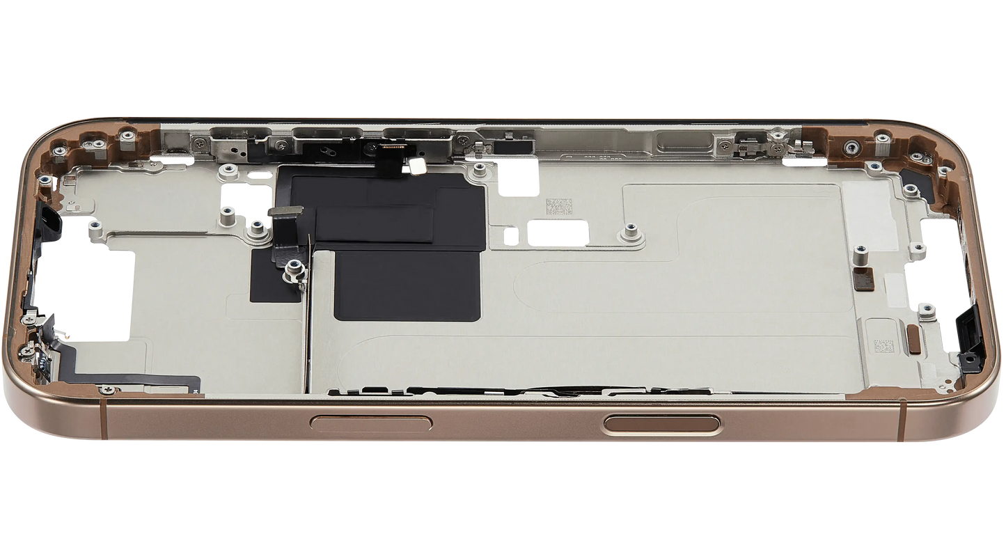 Mid-Frame Housing W/ Small Parts For iPhone 16 Pro (US Version) (Pull) (Desert Titanium)
