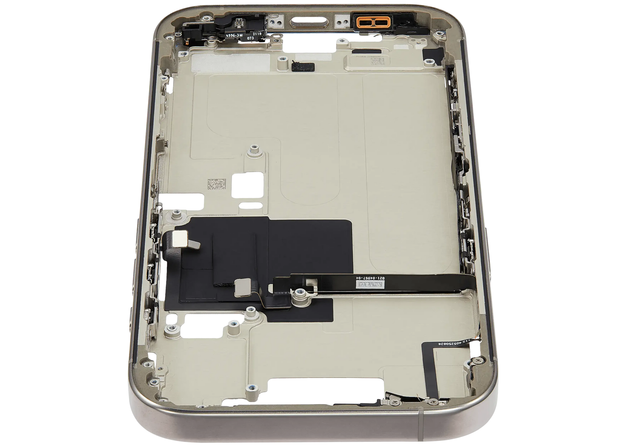 Mid-Frame Housing W/ Small Parts For iPhone 16 Pro (EU / Global Version) (Pull) (Natural Titanium)