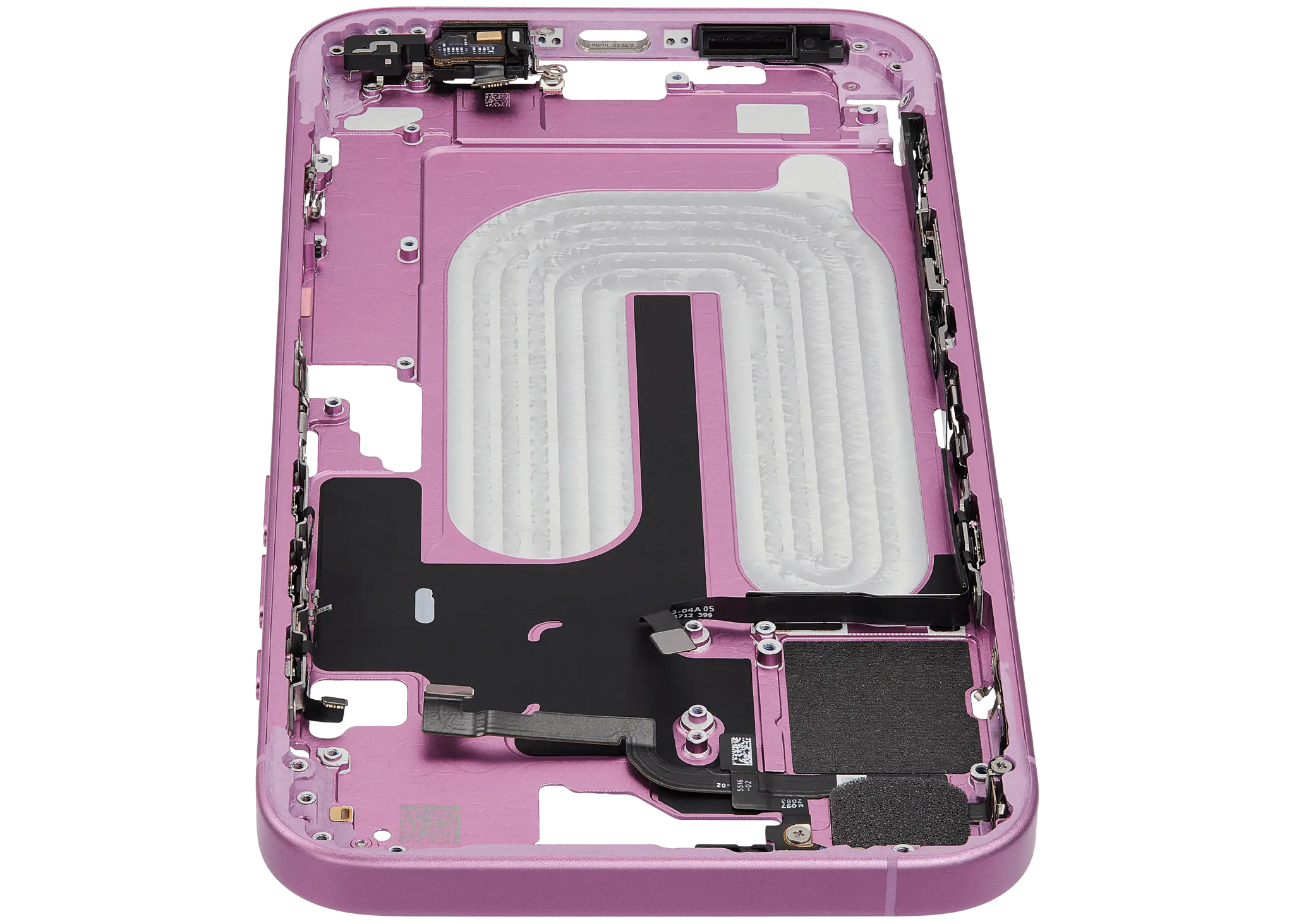 Mid-Frame Housing W/ Small Parts For iPhone 16 Plus (EU / Global Version) (Pull) (Pink)