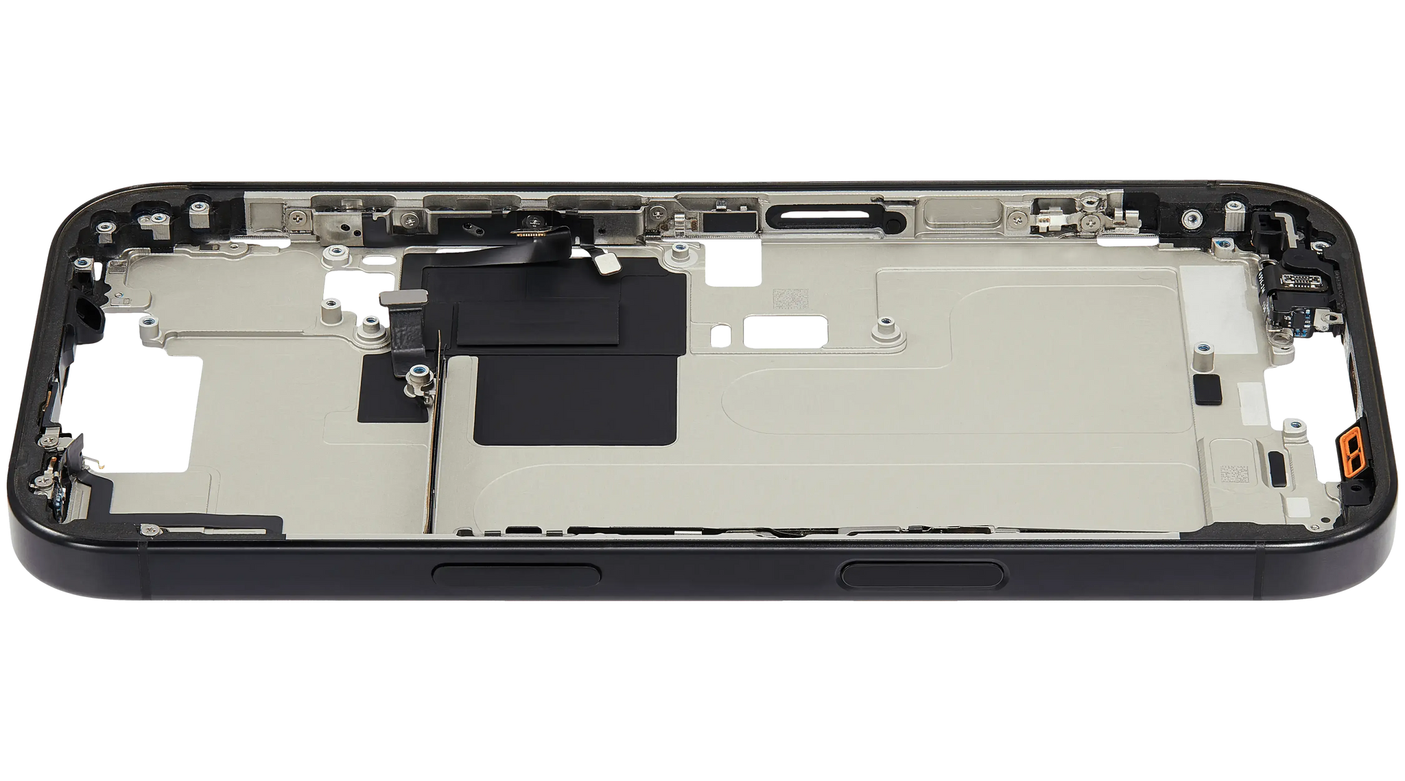 Mid-Frame Housing W/ Small Parts For iPhone 16 Pro (EU / Global Version) (Pull) (Black Titanium)