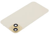 Back Glass w/ MagSafe Magnet & NFC & Flashlight Flex For iPhone 15 Plus (Pull) (Yellow)
