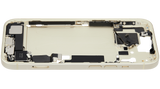 Mid-Frame Housing W/ Charging Port Flex & Small Parts For iPhone 15 (EU / Global Version) (Pull) (Yellow)