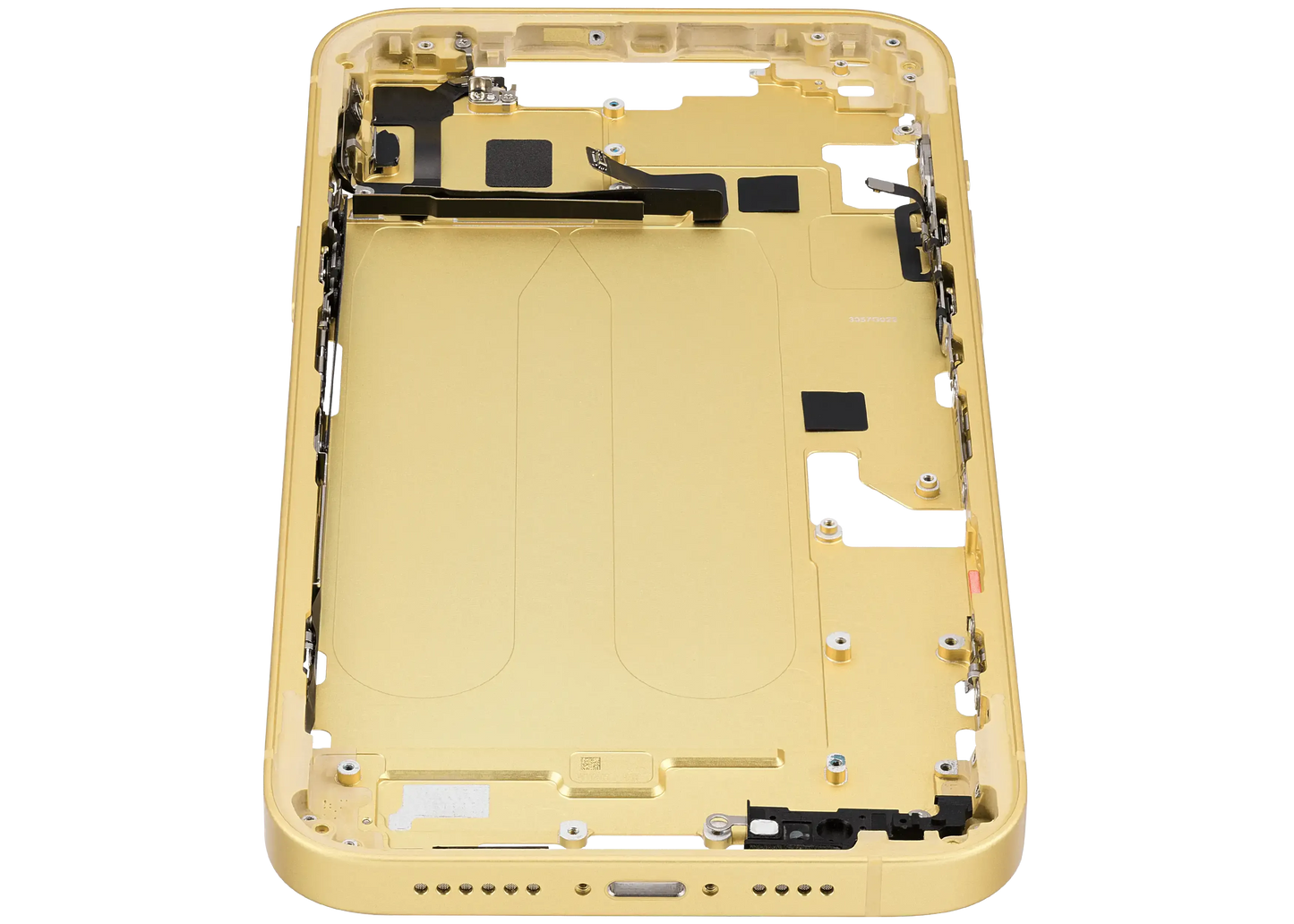 Mid-Frame Housing W/ Charging Port Flex & Small Parts For iPhone 14 Plus (EU / Global Version) (Pull) (Yellow)
