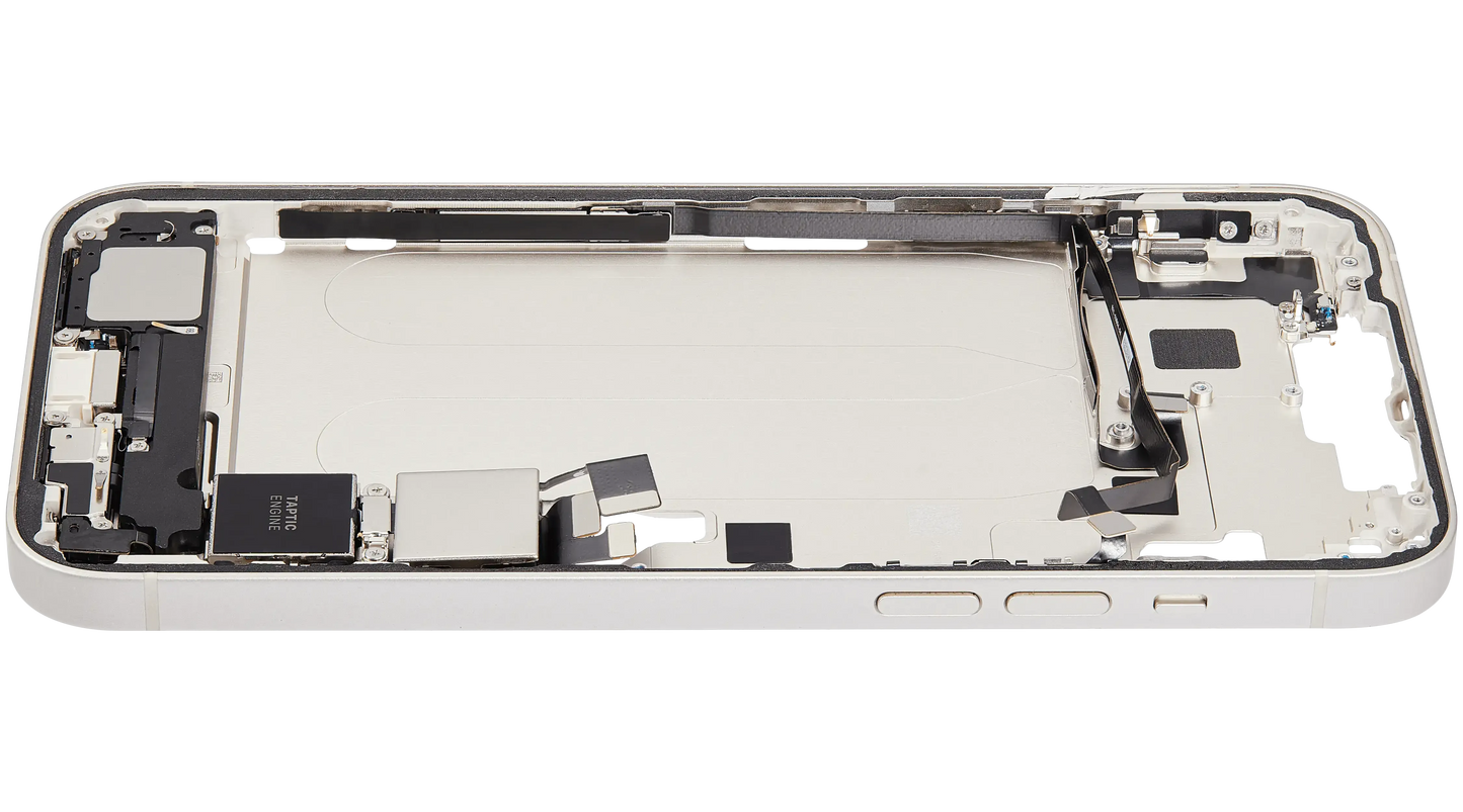 Mid-Frame Housing W/ Charging Port Flex & Small Parts For iPhone 14 Plus (US Version) (Pull) (Starlight)
