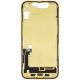 Mid-Frame Housing W/ Charging Port Flex & Small Parts For iPhone 14 (US Version) (Pull) (Yellow)