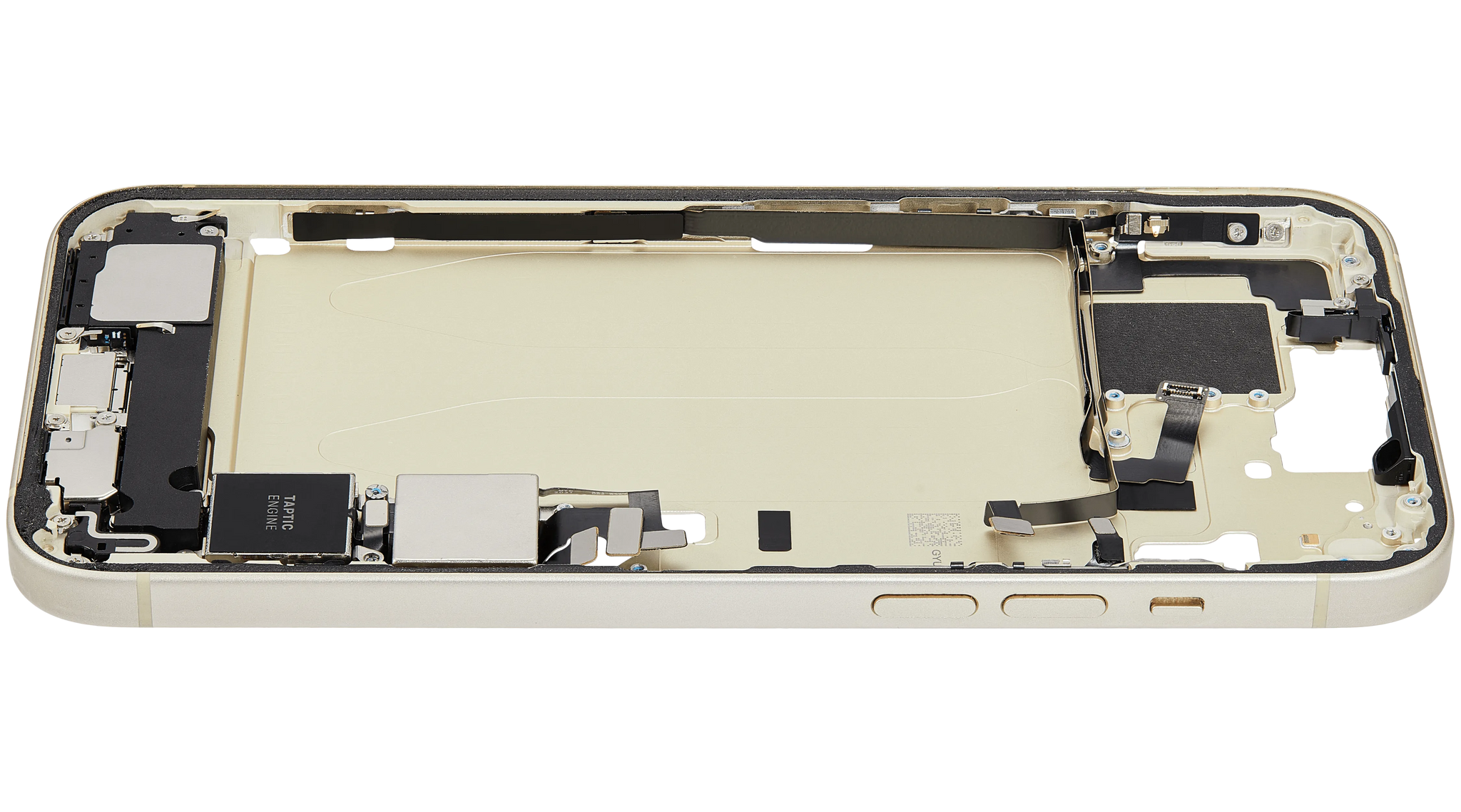 Mid-Frame Housing W/ Charging Port Flex & Small Parts For iPhone 15 Plus (US Version) (Pull) (Yellow)
