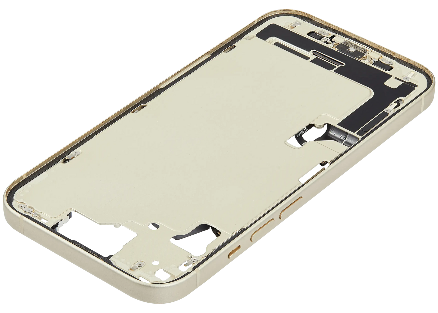 Mid-Frame Housing W/ Charging Port Flex & Small Parts For iPhone 15 (US Version) (Pull) (Yellow)
