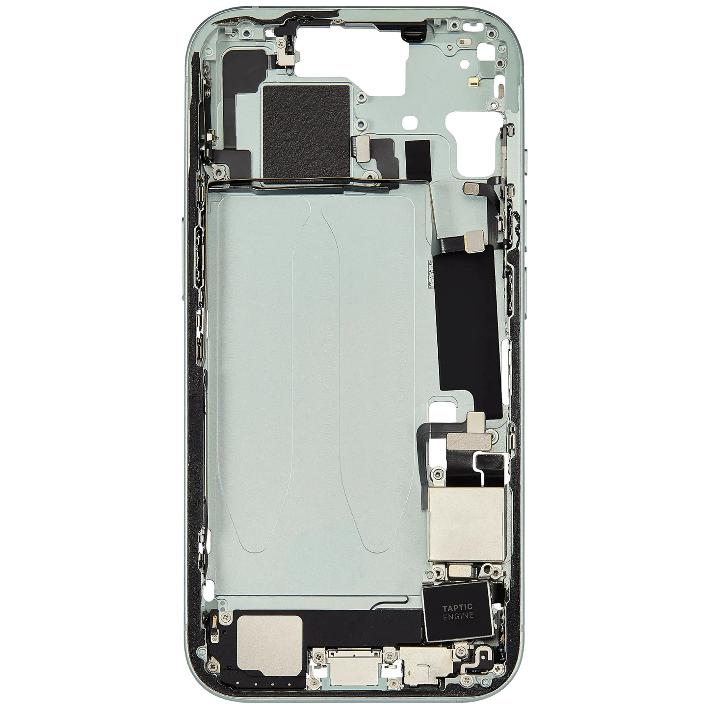 Mid-Frame Housing W/ Charging Port Flex & Small Parts For iPhone 15 (US Version) (Pull) (Green)