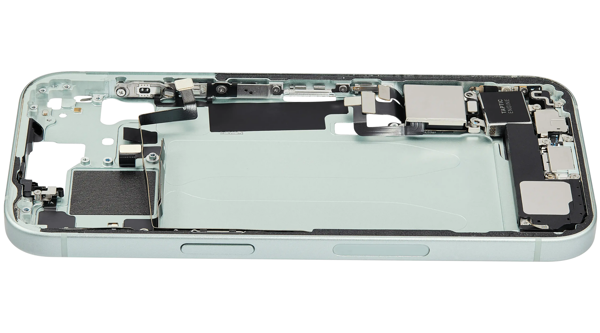 Mid-Frame Housing W/ Charging Port Flex & Small Parts For iPhone 15 (US Version) (Pull) (Green)