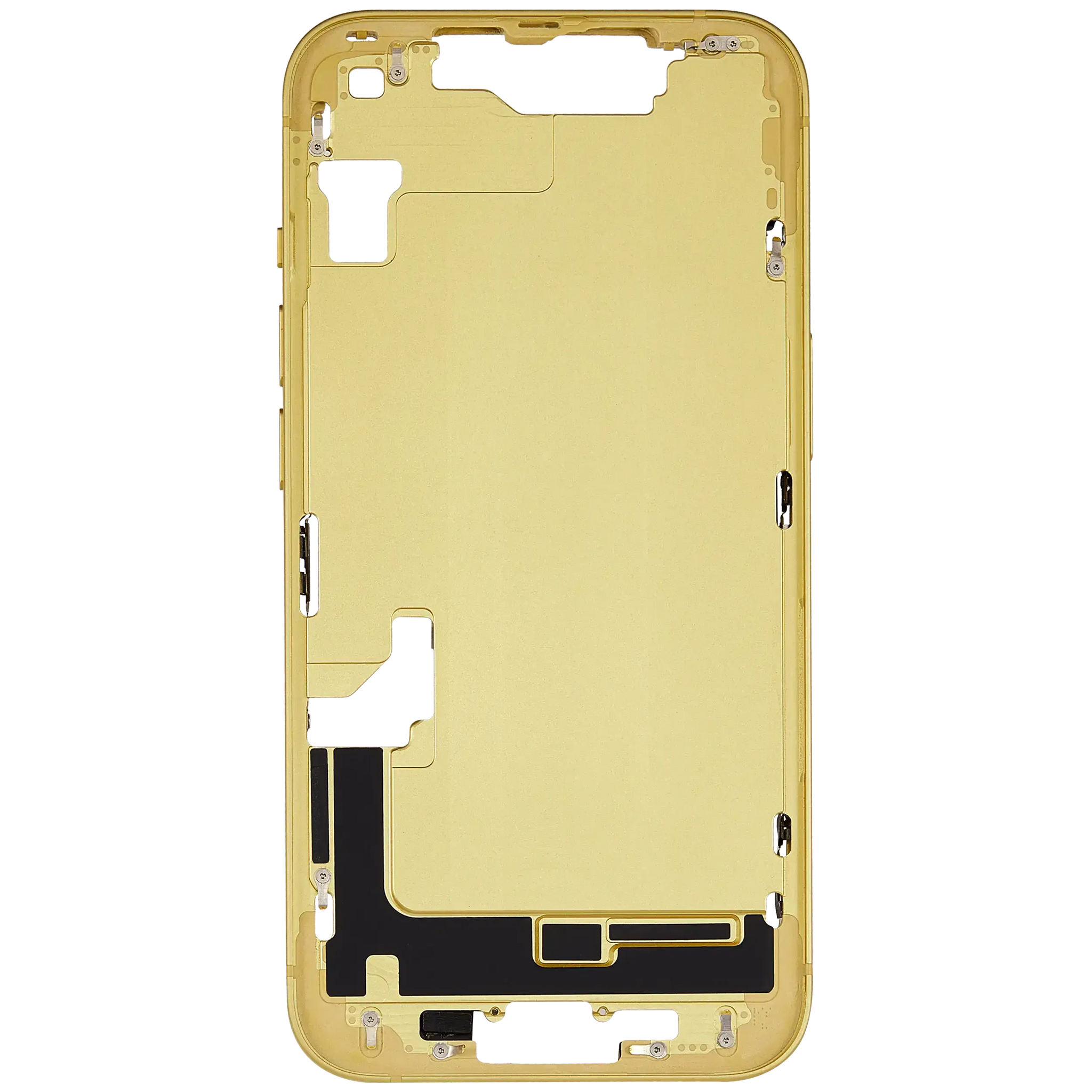Mid-Frame Housing W/ Small Parts For iPhone 14 (EU / Global Version) (Pull) (Yellow)
