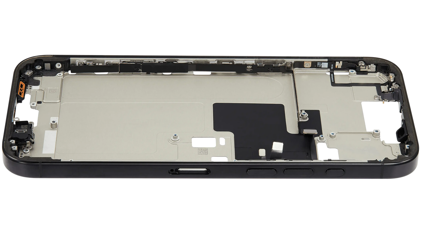 Mid-Frame Housing W/ Small Parts For iPhone 16 Pro Max (EU / Global Version) (Pull) (Black Titanium)