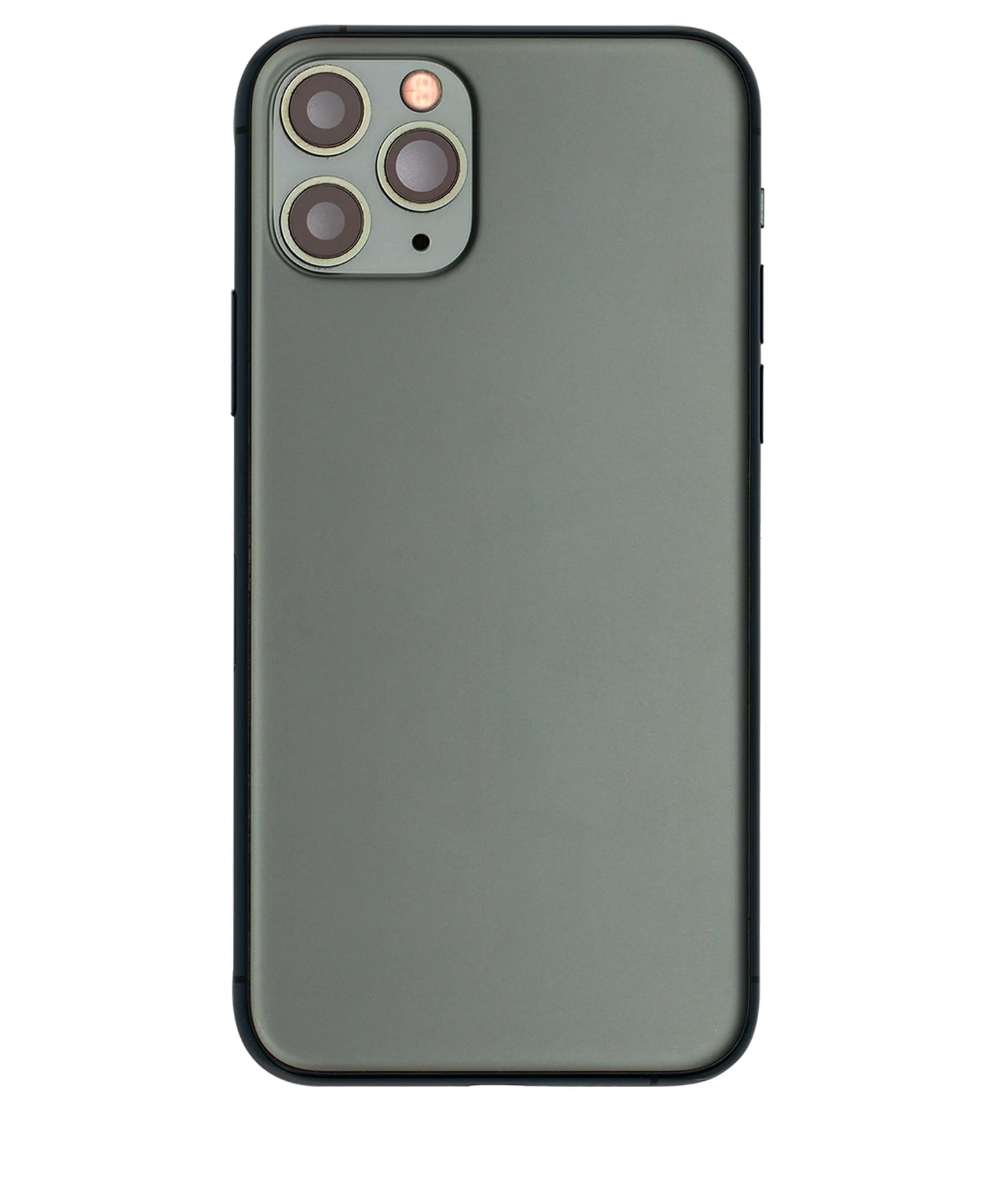 Back Housing W/ Small Components Pre-Installed For iPhone 11 Pro (Pull) (Matte Midnight Green)