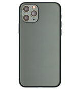 Back Housing W/ Small Components Pre-Installed For iPhone 11 Pro (Pull) (Matte Midnight Green)
