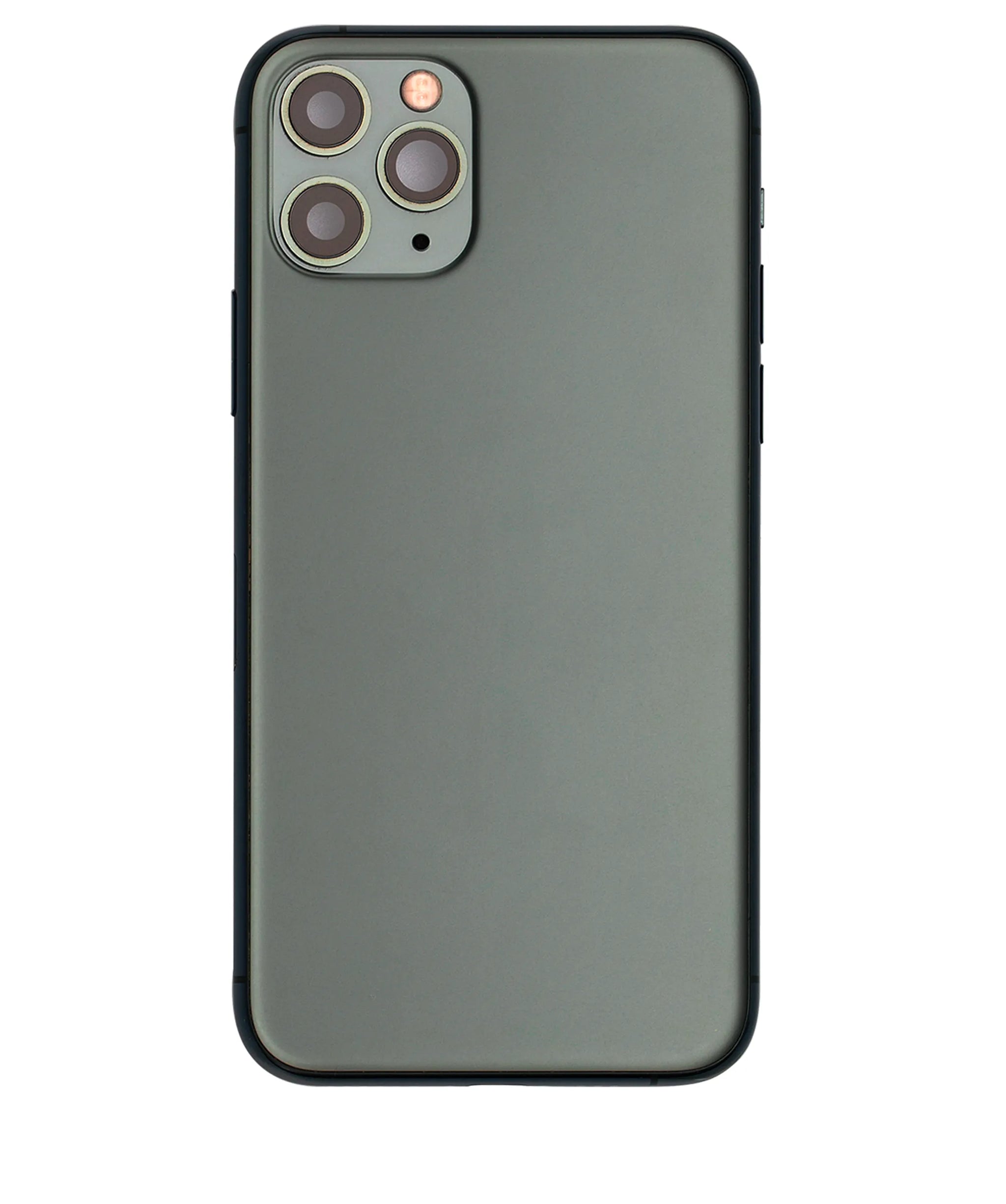 Back Housing W/ Small Components Pre-Installed For iPhone 11 Pro (Pull) (Matte Midnight Green)