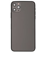 Back Housing W/ Small Components Pre-Installed For iPhone 11 Pro Max (Pull) (Space Gray)