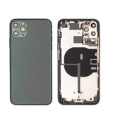 Back Housing W/ Small Components Pre-Installed For iPhone 11 Pro Max (Pull) (Midnight Green)