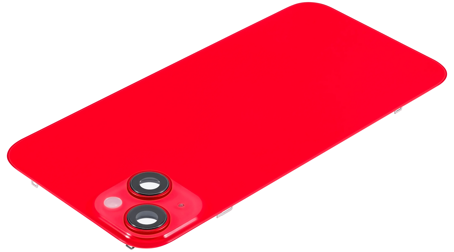 Back Glass w/ MagSafe Magnet For iPhone 14 Plus (Pull) (Red)