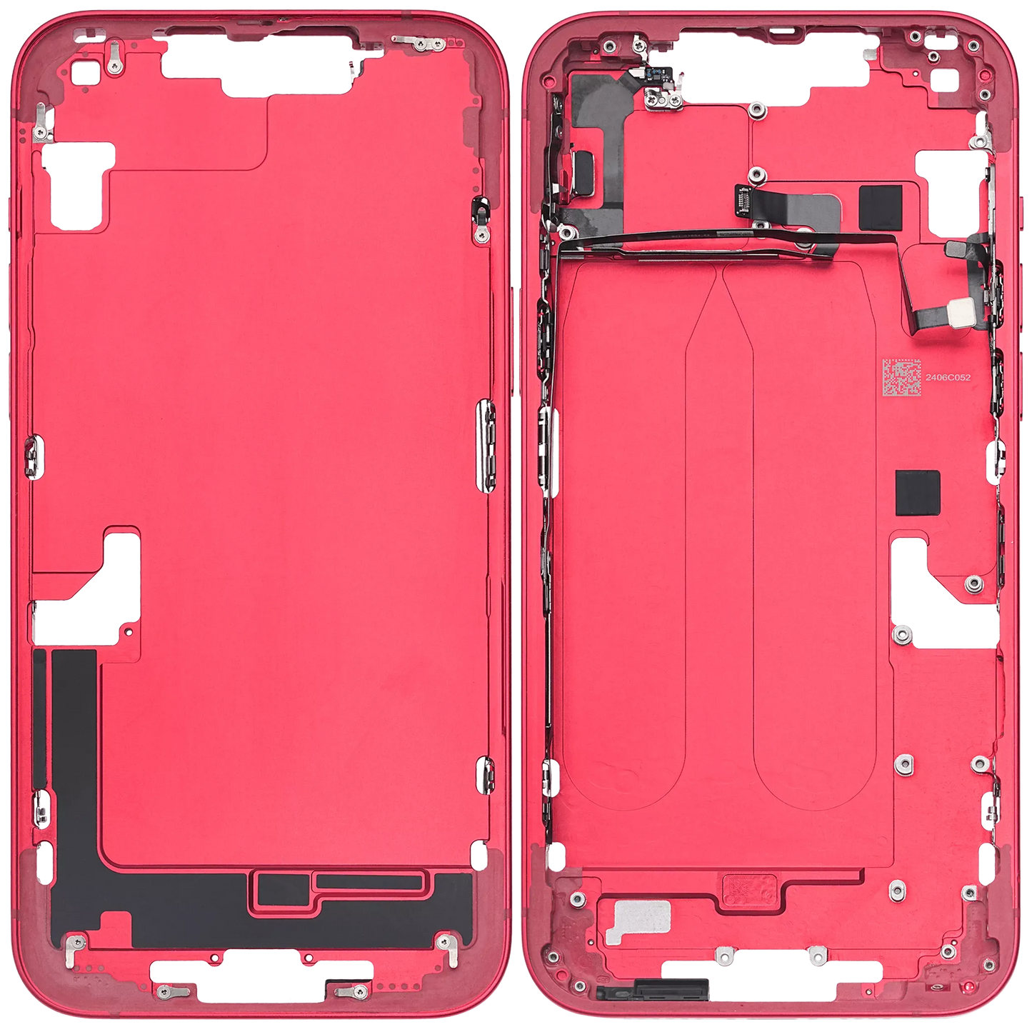 Mid-Frame Housing W/ Small Parts For iPhone 14 Plus (US Version) (Pull) (Red)