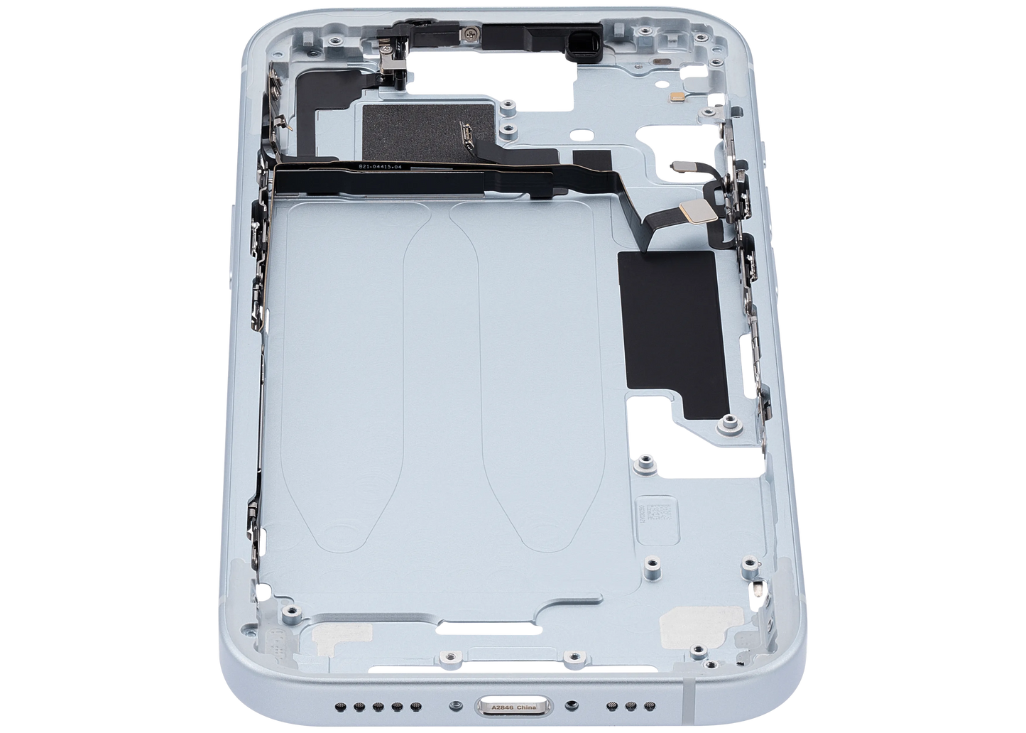Mid-Frame Housing W/ Small Parts For iPhone 15 (US Version) (Pull) (Blue)