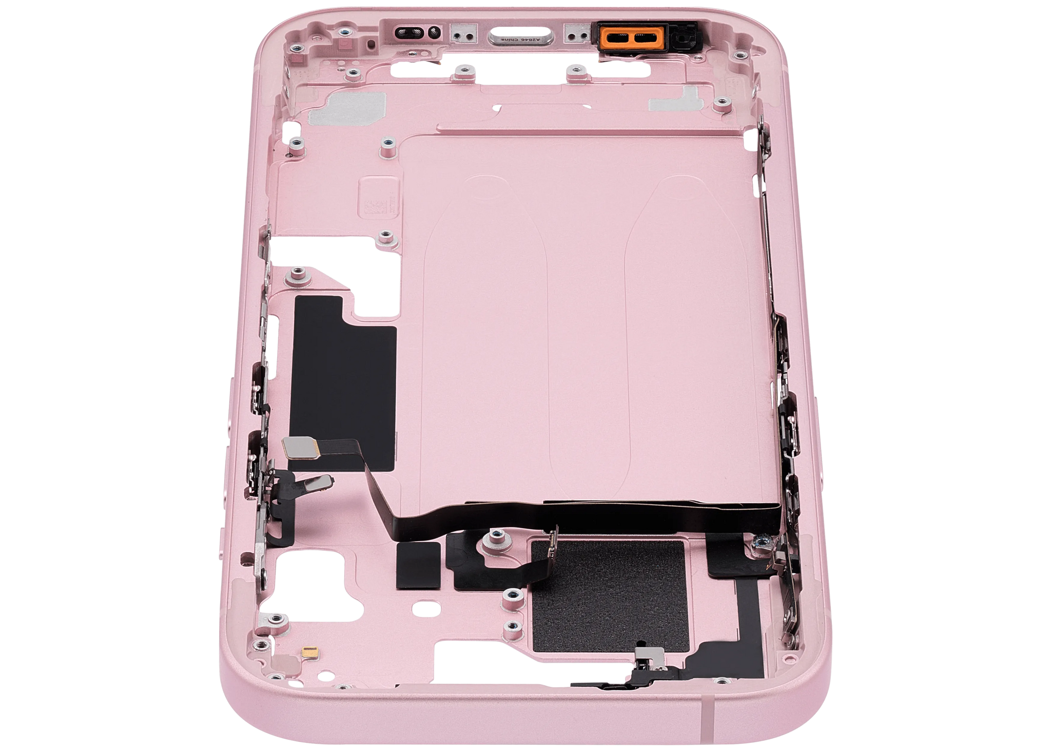 Mid-Frame Housing W/ Small Parts For iPhone 15 (US Version) (Pull) (Pink)