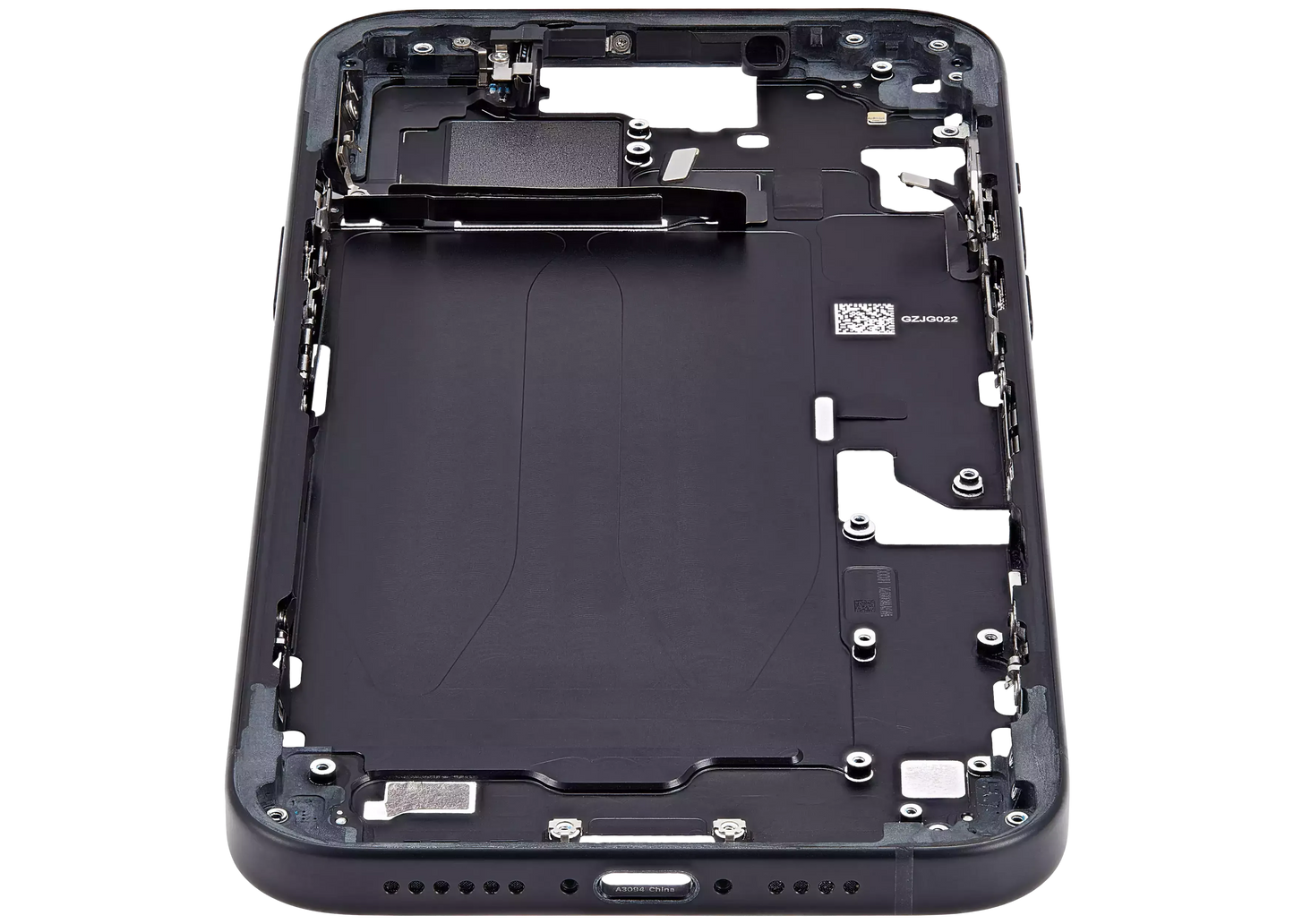 Mid-Frame Housing W/ Small Parts For iPhone 15 Plus (EU / Global Version) (Pull) (Black)
