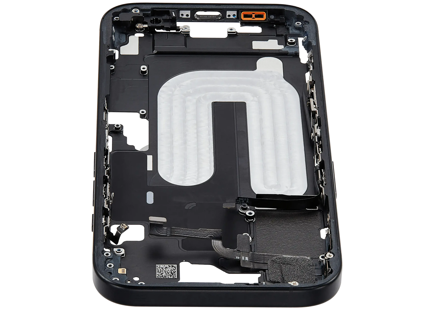 Mid-Frame Housing W/ Small Parts For iPhone 16 (US Version) (Pull) (Black)