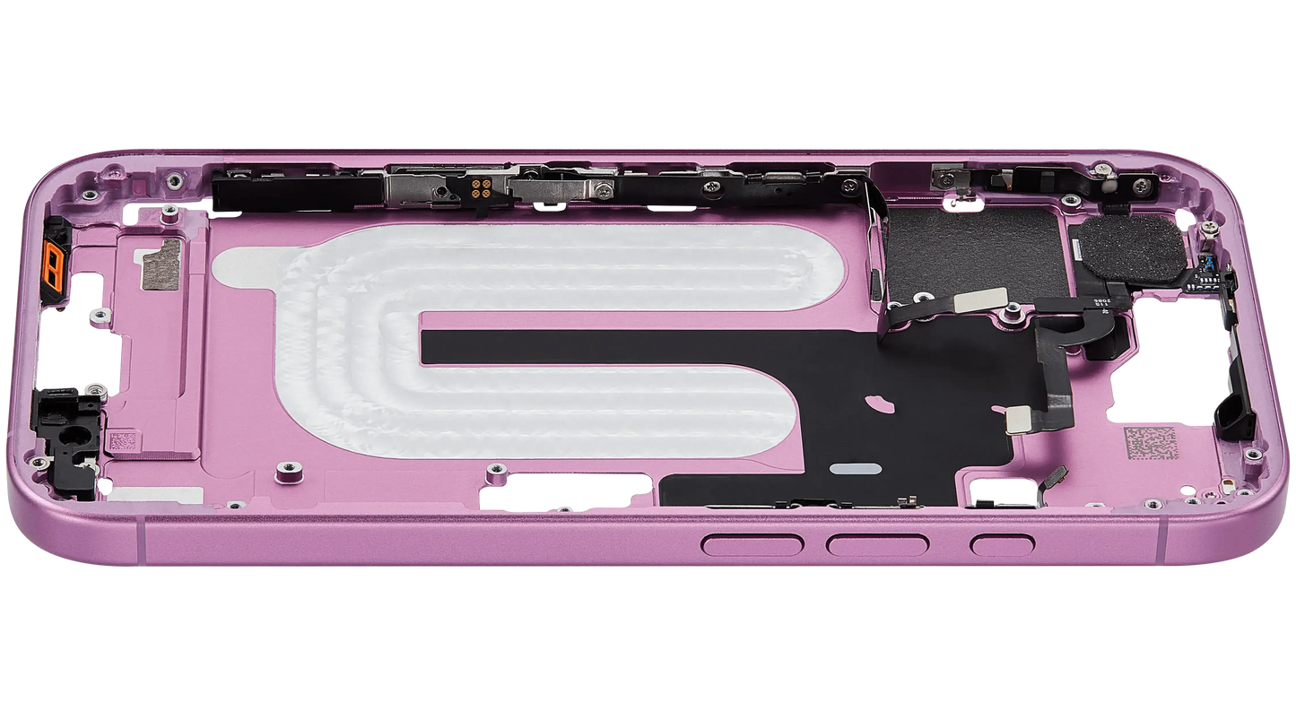 Mid-Frame Housing W/ Small Parts For iPhone 16 (US Version) (Pull) (Pink)