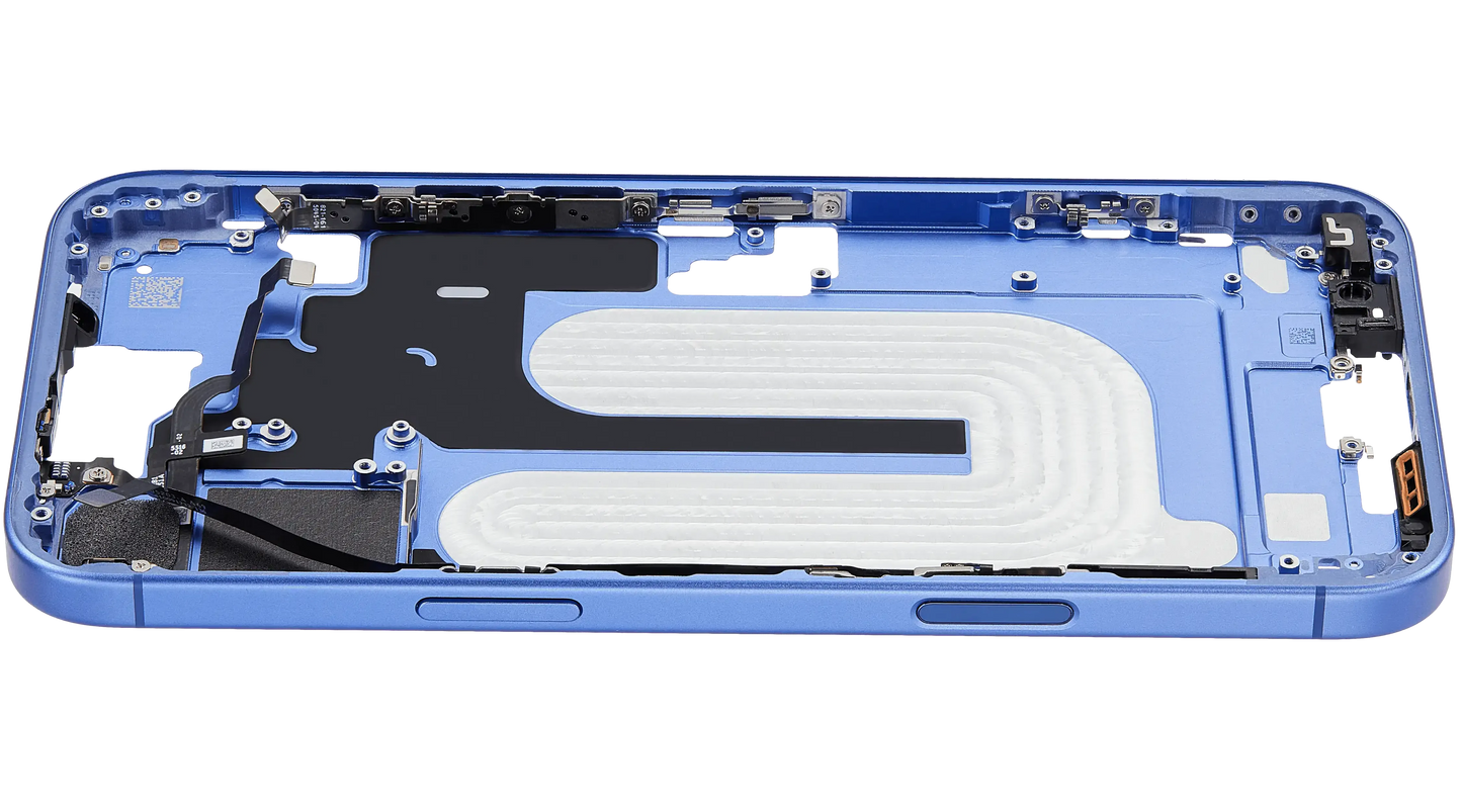 Mid-Frame Housing W/ Small Parts For iPhone 16 Plus (US Version) (Pull) (Ultramarine)