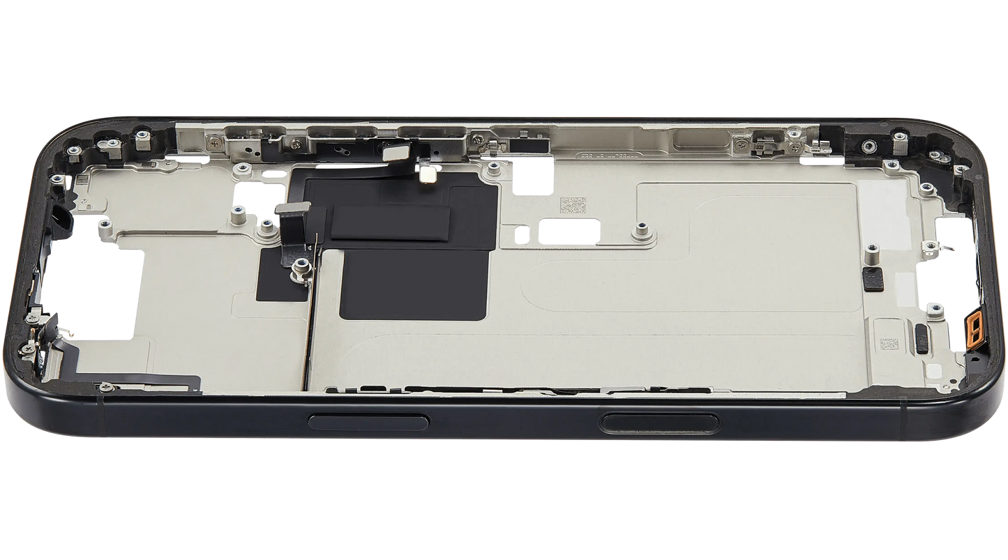 Mid-Frame Housing W/ Small Parts For iPhone 16 Pro (US Version) (Pull) (Black Titanium)