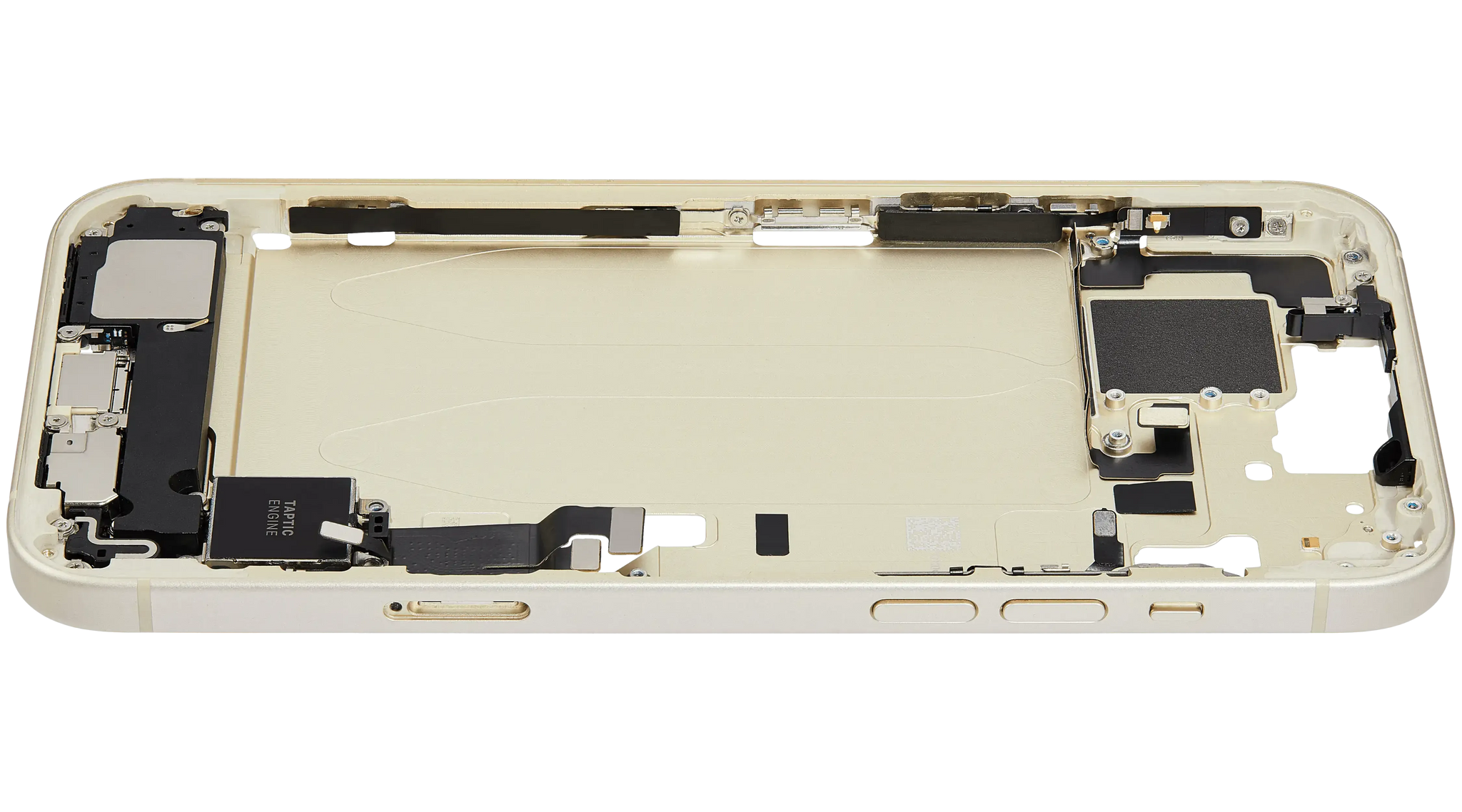Mid-Frame Housing W/ Charging Port Flex & Small Parts For iPhone 15 Plus (EU / Global Version) (Pull) (Yellow)
