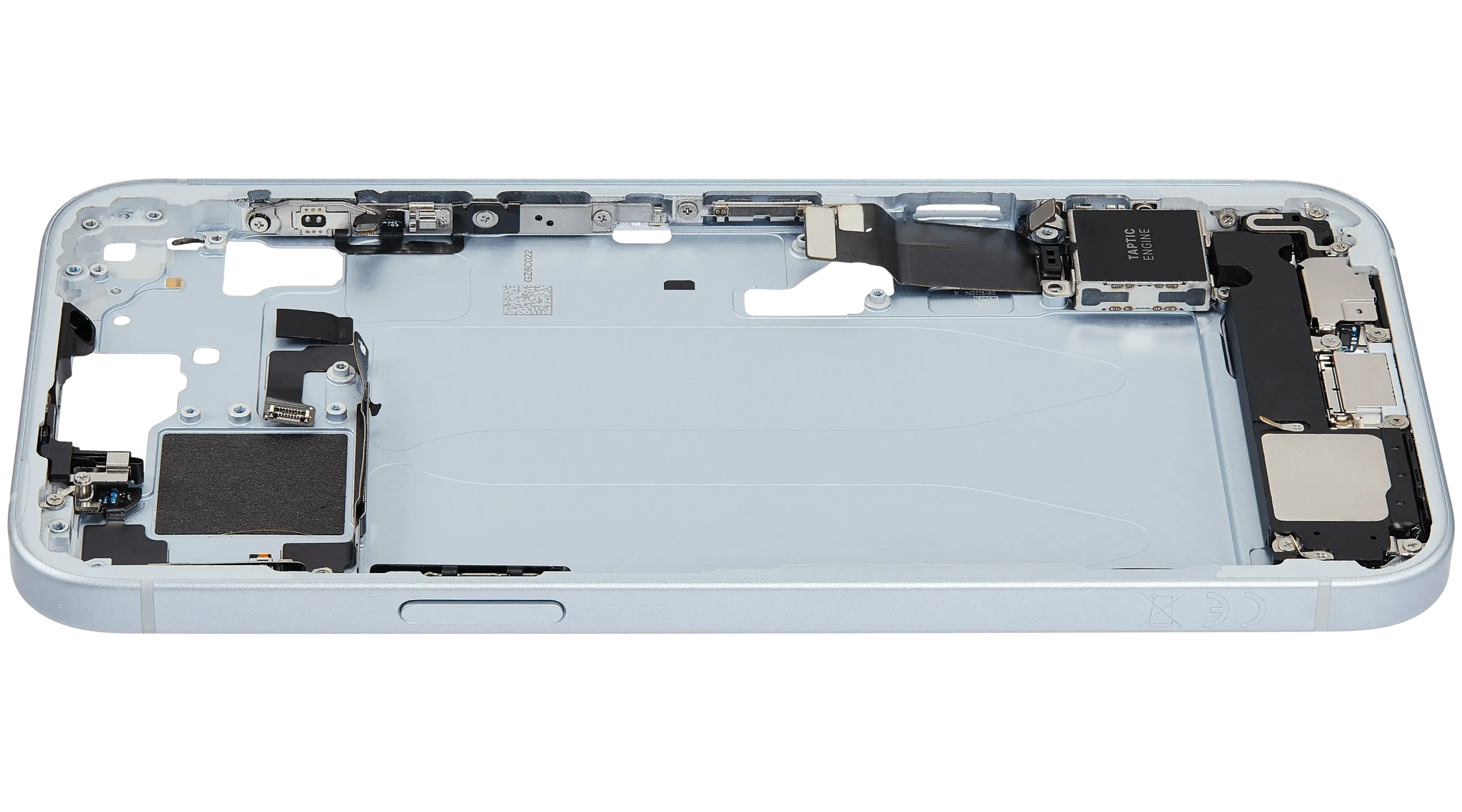 Mid-Frame Housing W/ Charging Port Flex & Small Parts For iPhone 15 Plus (EU / Global Version) (Pull) (Blue)