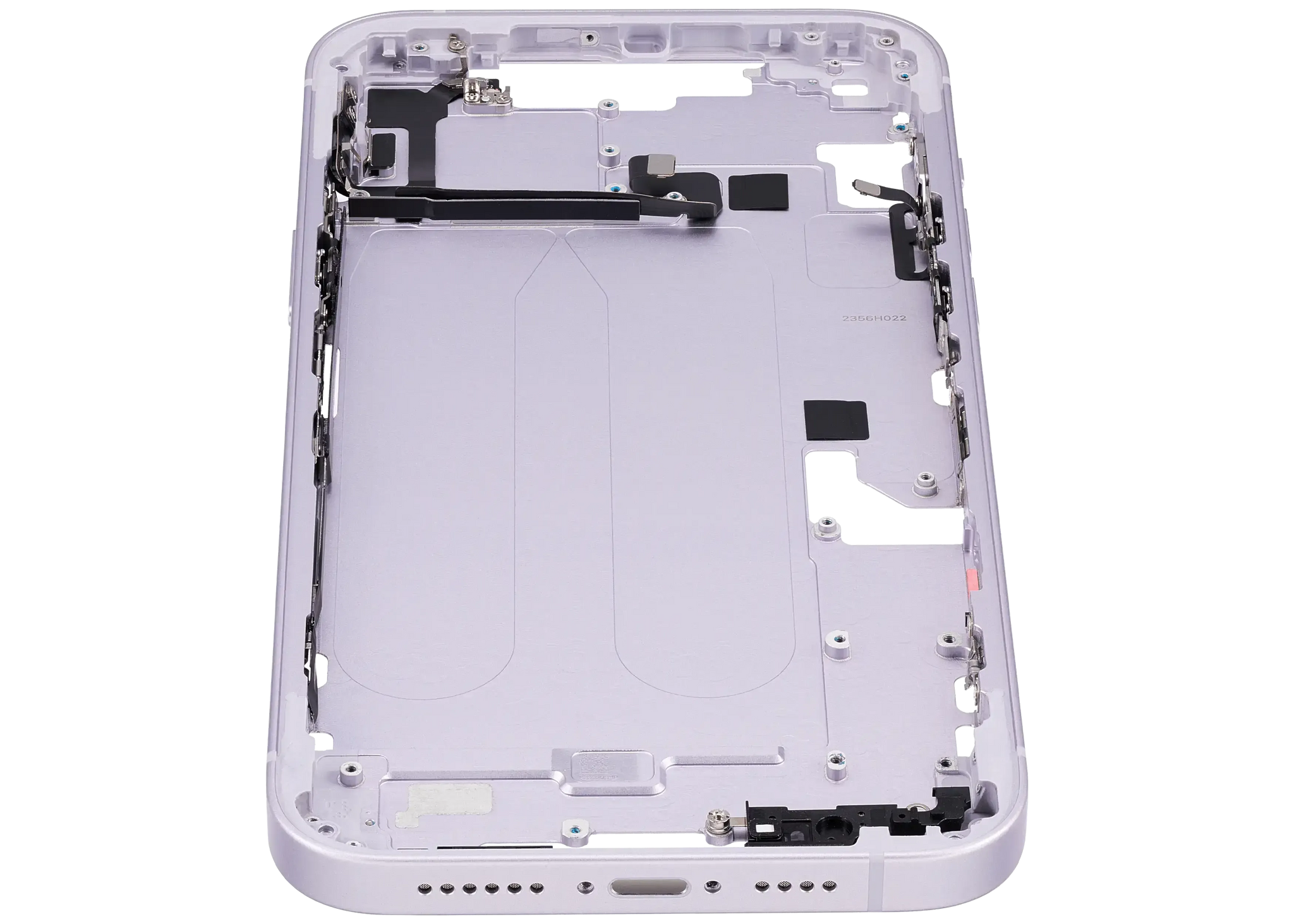 Mid-Frame Housing W/ Charging Port Flex & Small Parts For iPhone 14 Plus (EU / Global Version) (Pull) (Purple)