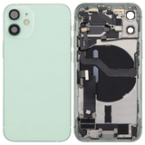 Back Housing W/ Charging Port Flex & Small Parts For iPhone 12 Mini (US Version) (Pull) (Green)